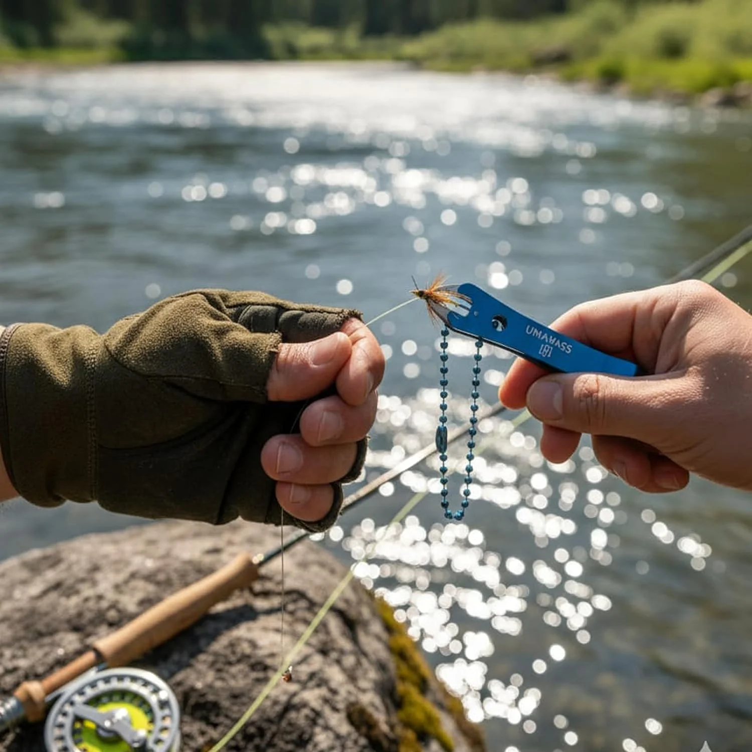 Fishing Line Nipper Cutter with Keychain for fishing